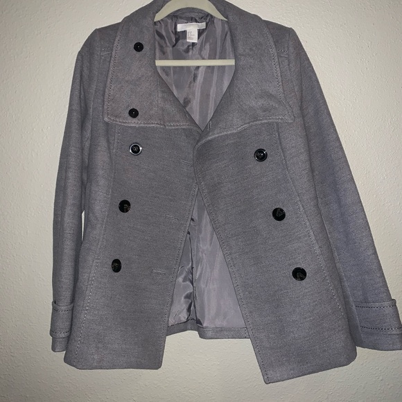 Grey pea coat - Picture 5 of 10